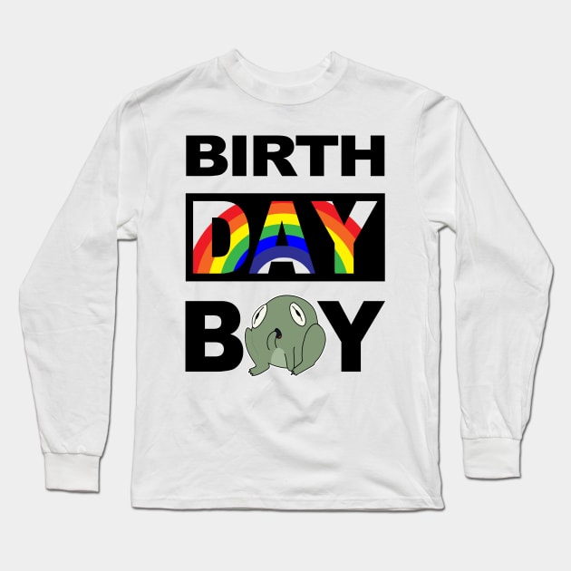 Birth Day Boy Long Sleeve T-Shirt by cerylela34